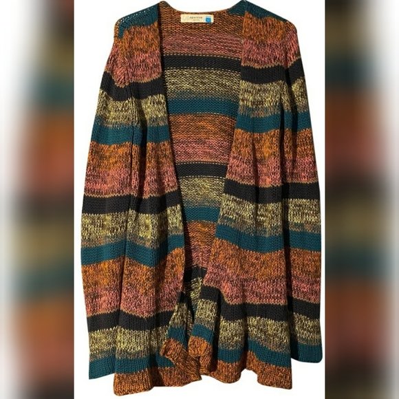 sparrow Sweaters - Sparrow Anthro Multi-Color Cardigan S